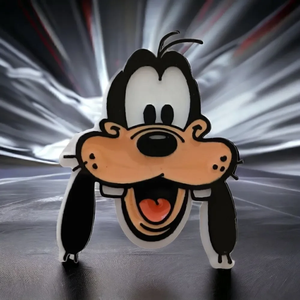 Vintage Goofy Dog Pin Plastic 70s To 80s Retro Walt Disney Whimsical Pop Art‎